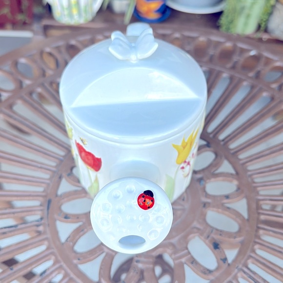 Hallmark Nature's Sketchbook Floral Watering
Can Teapot by Marjolein Bastin - Picture 2 of 4